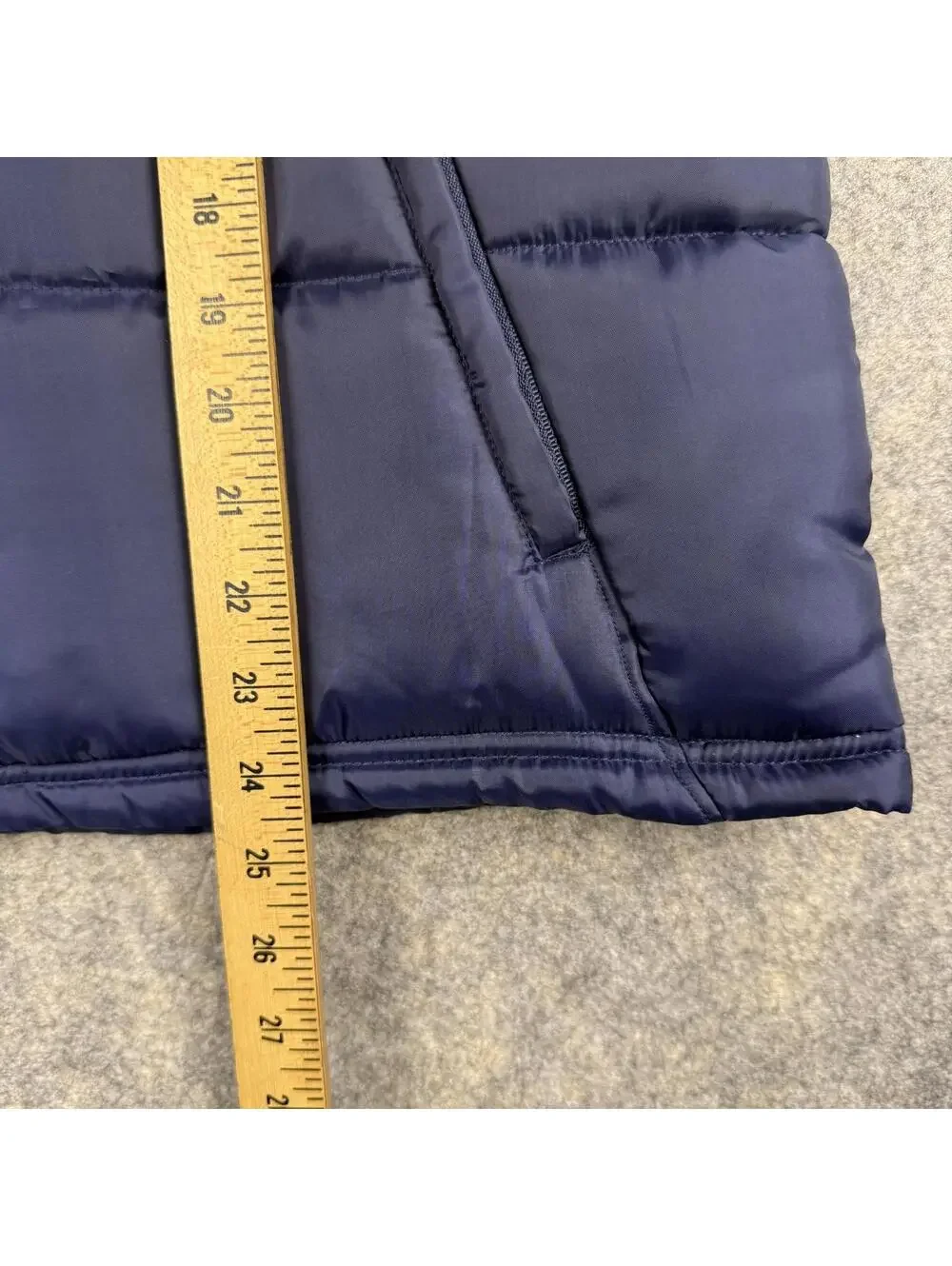 Illinois Illini Women’s Quilted Vest Navy Blue Orange White Size XL EUC 655